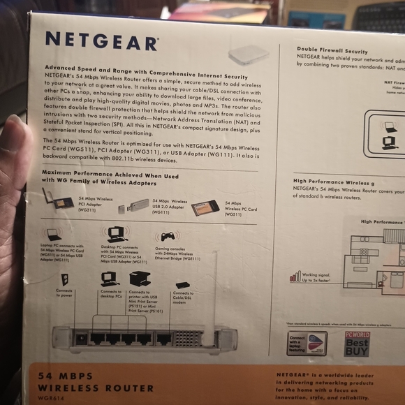 Netgear WGR614 Version 7 Wireless-G Router - Picture 4 of 4